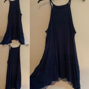 Torrid Lacy Blue Tank Top